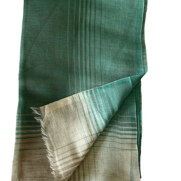 New Blue & White Linen-Cotton-50*180 - Picture 3 of 4